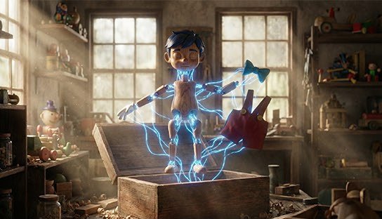 Blue fairy scene