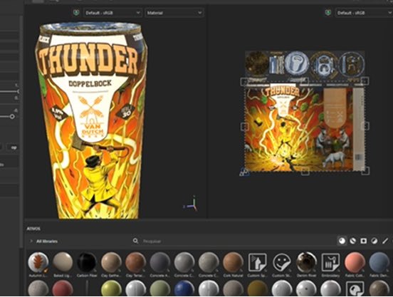 Can texturing inside 3D software